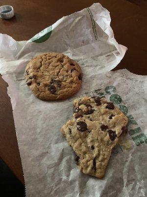 One and a half cookies