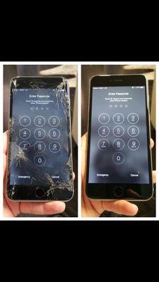 My IPhone before and after ABC fixed it!!!