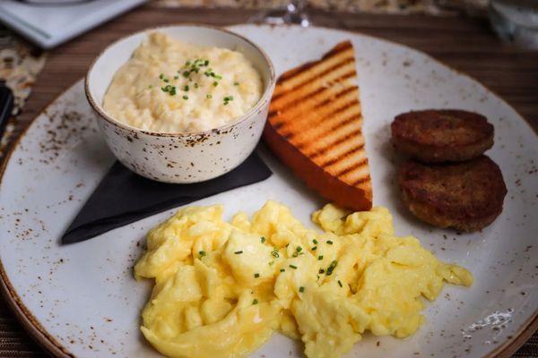 Brunch, served with gluten-free toast