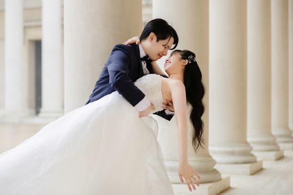 Legion of Honour - San Francisco Pre-Wedding Shoot (Makeup, Dresses, Photography included)