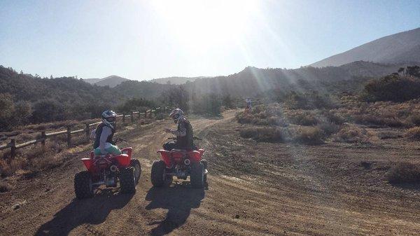 Out on the atv's