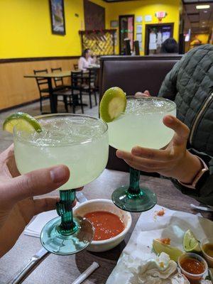 House Margaritas:  good price, a tad on the sweet side