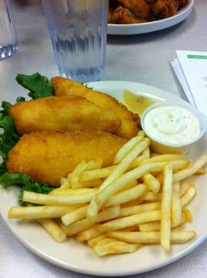 Halibut fish and chips