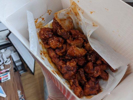 Sweet spicy korean fried chicken