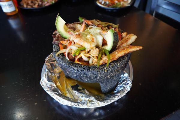 The best molcajetes for for lunch or dinner at Taqueria La Mordida