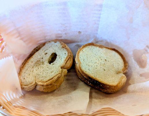 Complimentary Cuban Bread; toasted w.garlic butter