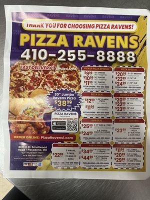 Pizza Ravens Meat Lovers Pizza