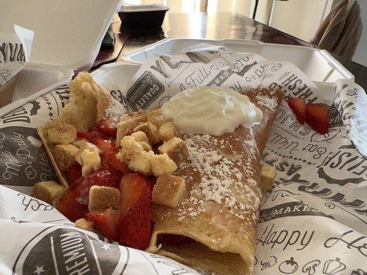 Strawberry Cheesecake Crepe