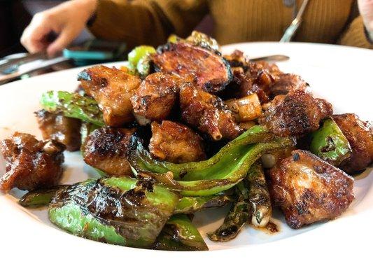 Fried chicken with pepper