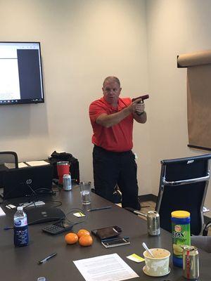 Sean Collins Instructing CCW class at Babcock Ranch 9/7/19