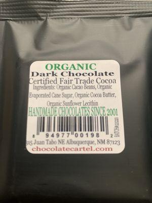 73% Dark Chocolate Bar