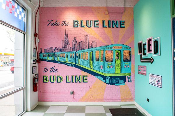 Take the Blue Line to the Bud Line!