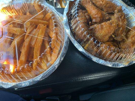 Buffalo wings and Buffalo fries!