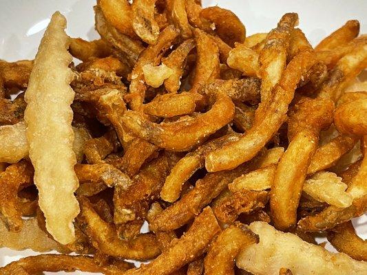 Crusty old "curly fries."