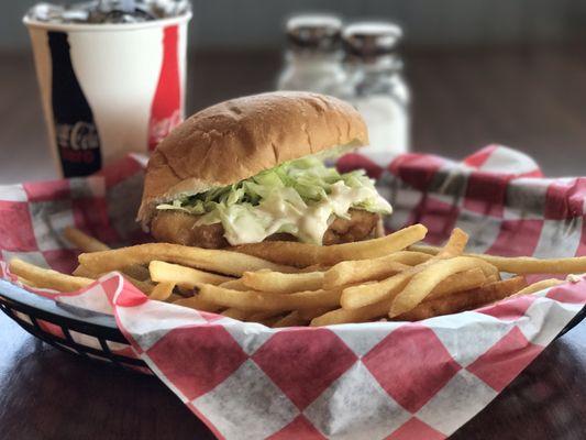 Breaded Cod Fillet Sandwich.