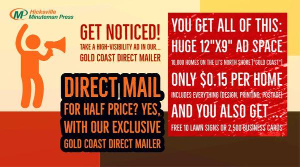 GET NOTICED! Take a High-Visibility Ad in our... Gold Coast DIRECT MAILER