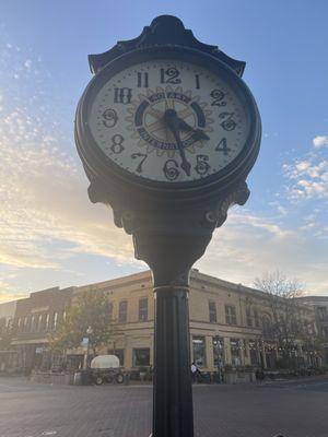 4:28 p.m at the Rotary Park clock