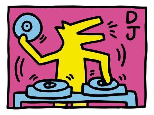 Kieth Haring DJ art