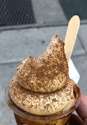 Brown sugar boba soft serve