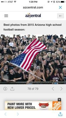 Desert mountain student section