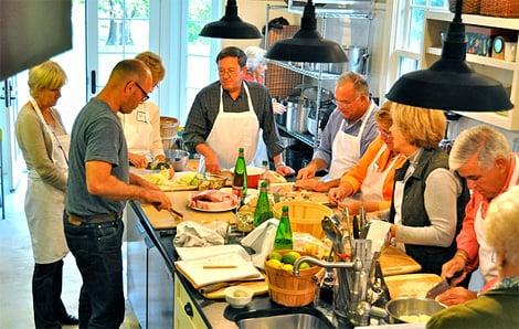 Preparing a delicious and nutritious meal with coconut lamb surprise, green goddess veggies side, almond custard and other yummy flavors.