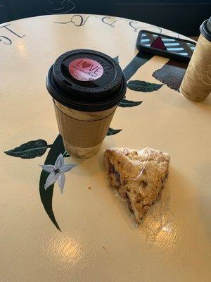 Coffee and a scone