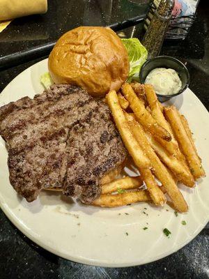 07.06.24 Buffalo Burger w/ Parmesan truffle fries