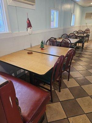 Dining room, don't mind the Christmas decor