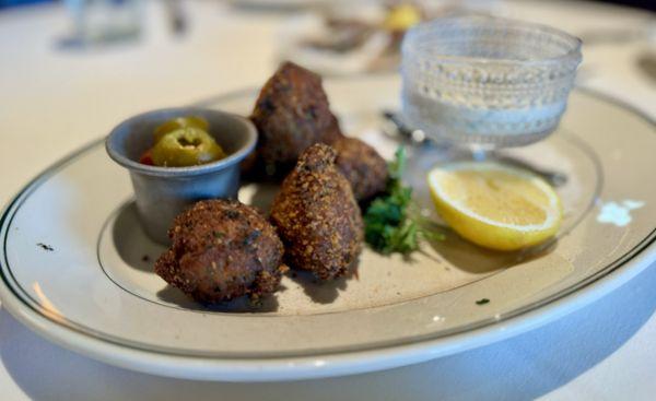 Crab cake beignet