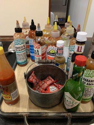 Hot sauce options