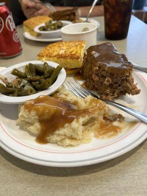 Meat loaf dinner on Monday's