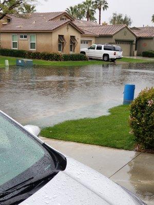 Water level in front of house