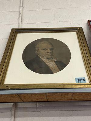 Old dude portrait for eighty bucks. Seems like a lot to look at his face unless it is a collectors item....