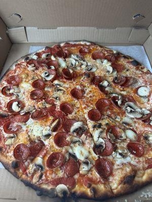 Pepperoni mushroom.