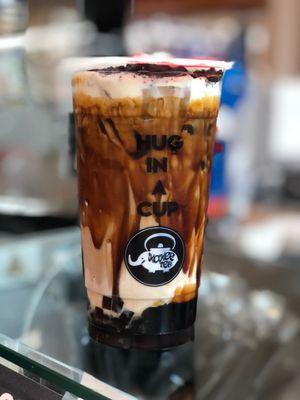 Oreo C&C Brown Sugar with shot of espresso and coffee jelly