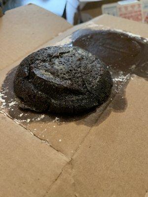 Undercooked lava cake