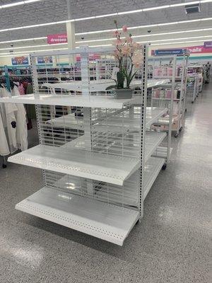 Empty shelf