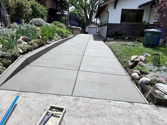 Driveway concrete