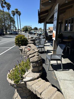 Outside seating