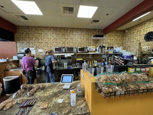 Awesome peeps making our bagels!