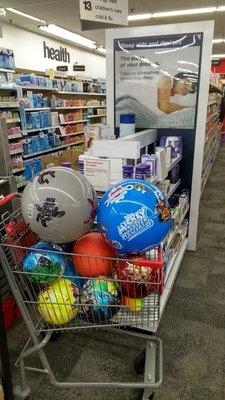 #balls large and small at #cvs on #ludlowavenue #saturday. @yelpcincy #funforkids