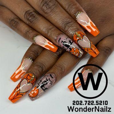 Halloween nails #halloweennails #dmvnails