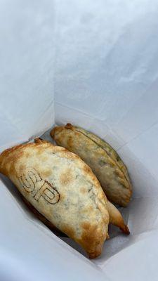 Hot empanadas on the way to my home