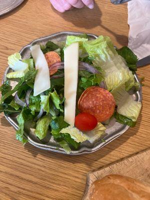 Salad that comes with meal