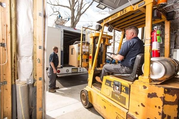 After the install meeting, it&#39;s time to load the truck with your brand new high efficiency equipment...