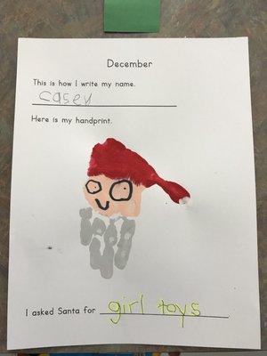 Casey picture of santa