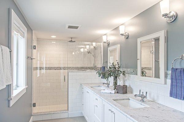 Bathroom remodel by Meadowark Design+Build