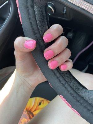 Pink Acrylic Nails