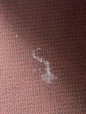 Nasty stain on the floor in a "clean room"