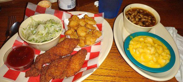 Combo Catfish and Cracker Jack Shrimp Dinner Combo Catfish and Cracker Jack Shrimp Dinner